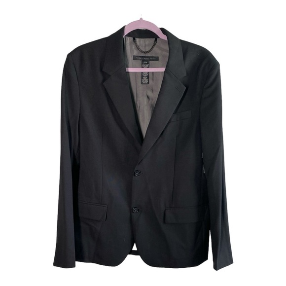 Marc By Marc Jacobs Other - Marc by Marc Jacobs Shrunken Fit Black Wool Sport Coat Blazer Jacket Size M NWT
